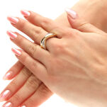 Pierścionek złoty pr.333 z cyrkoniami r14 - 3