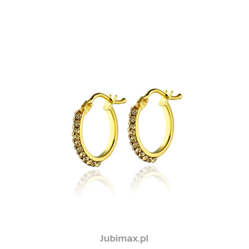 Kolczyki złote pr.333 z cyrkoniami koła
