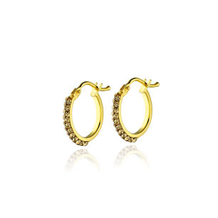 Kolczyki złote pr.333 z cyrkoniami koła