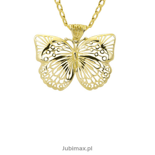Zawieszka złota pr.375 motyl ażurowy