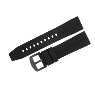 Pasek silikon Vostok Space Race czarny-czar 22 mm