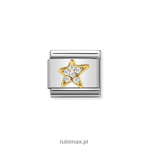 Nomination Link Gold 18K 030322-34 Gwiazda