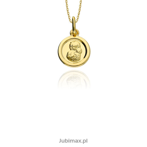Medalik złoty pr.585 Matka Boska