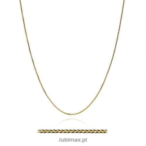 Łańcuszek złoty pr.585 diamentowana spiga 50cm