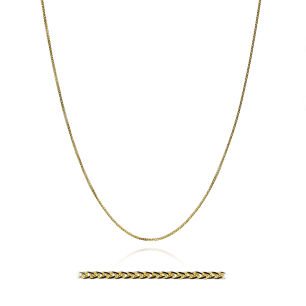 Łańcuszek złoty pr.585 diamentowana spiga 50cm