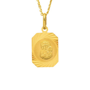 Medalik złoty pr.585 prostokątny