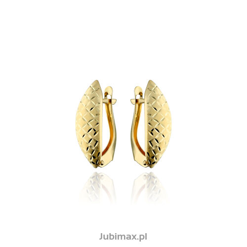Kolczyki złote pr.375 nacinane
