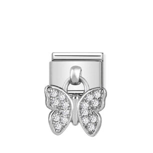 Nomination Link Silver 925 331800-16 Motyl cyrkonie