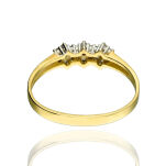 Pierścionek złoty pr.375 z cyrkoniami r16