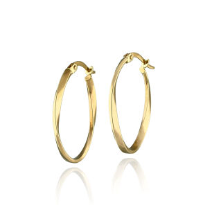 Kolczyki złote pr.333 owalne kręcone