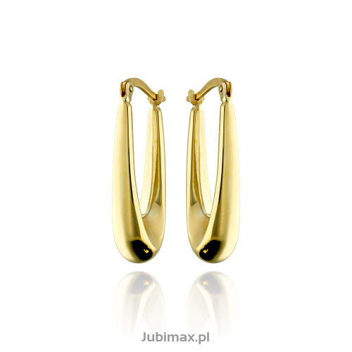 Kolczyki złote pr.333 wiszące owalne