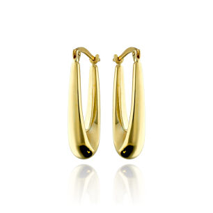 Kolczyki złote pr.333 wiszące owalne