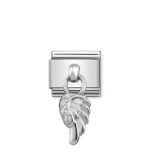 Nomination Link Silver 925 331800-06 Skrzydło z cyrkoniami