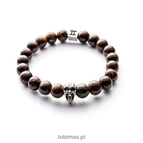 Bransoletka GEMINI C5S Classic Skull Brown