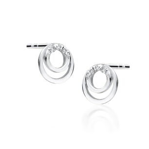 Kolczyki z brylantami CK033 0,03ct białe złoto