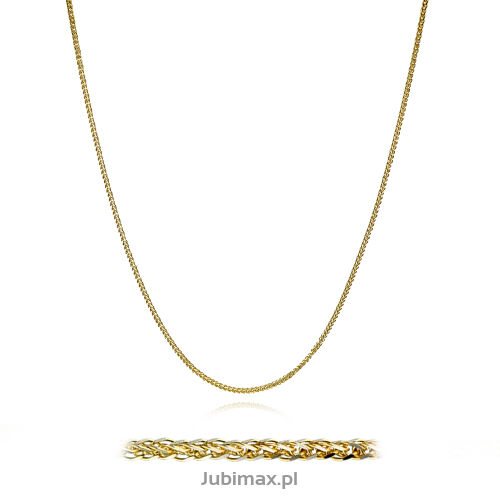 Łańcuszek złoty pr.585 spiga diamentowana 50cm