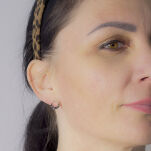 Kolczyki złote pr.333 z cyrkoniami