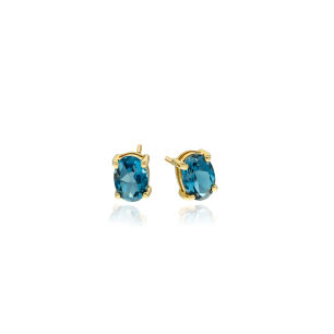 Kolczyki topaz london blue 1,76ct