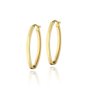 Kolczyki złote pr.375 owalne