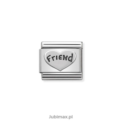 Nomination Link Silver 925 330101-18 Serce 