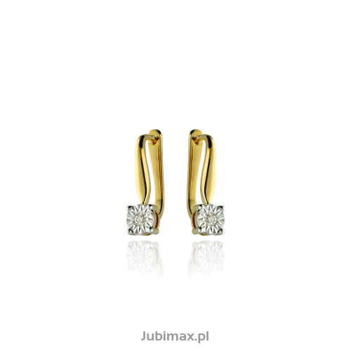 Kolczyki z brylantami 0,06ct
