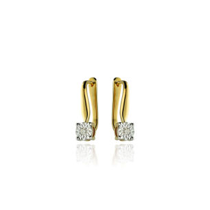 Kolczyki z brylantami 0,06ct