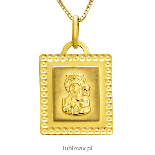Medalik złoty pr.585 Matka Boska