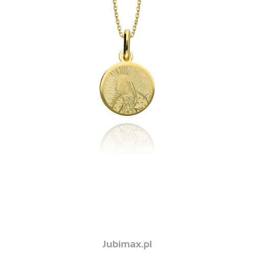 Medalik złoty pr.585 Matka Boska
