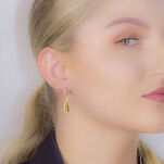 Kolczyki złote pr.585 podwójne ażurowe - 3