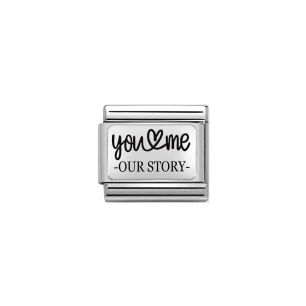 Nomination Link Silver 925 330111-31 Ty i Ja - nasza historia