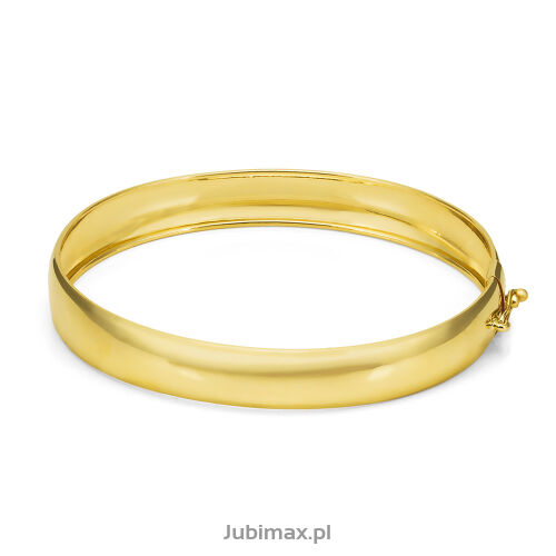 Bransoletka złota pr.585 sztywna owalna