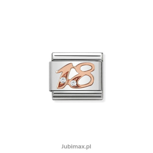 Nomination Link Rose Gold 9K 430315-18 Liczba 18
