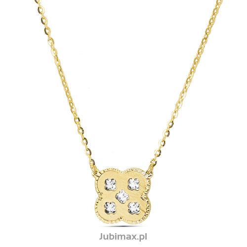 Naszyjnik złoty pr.585 Dallacqua koniczyna