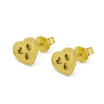 Kolczyki złote pr.585 Dallacqua serca