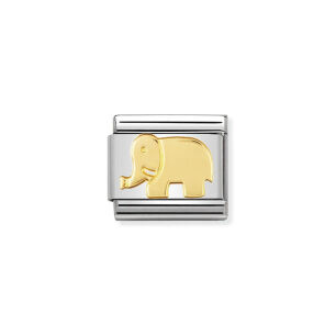 Nomination Link Gold 18K 030112-08 Słoń