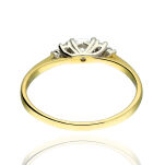 Pierścionek złoty pr.375 z cyrkoniami r13