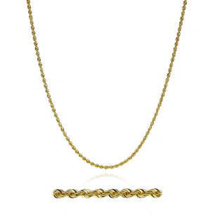 Łańcuszek złoty pr.375 kordel 50cm