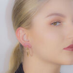 Kolczyki złote pr.585 koła - 3