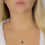 Zawieszka z topazem london blue 1,60ct i brylanty - 2