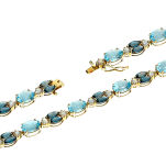 Bransoletka z topazami 15,36ct 18cm