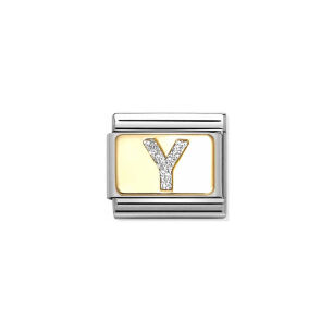 Nomination Link Gold 18K 030291-25 Srebrna litera Y