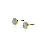 Kolczyki z brylantami 0,32ct żółte złoto