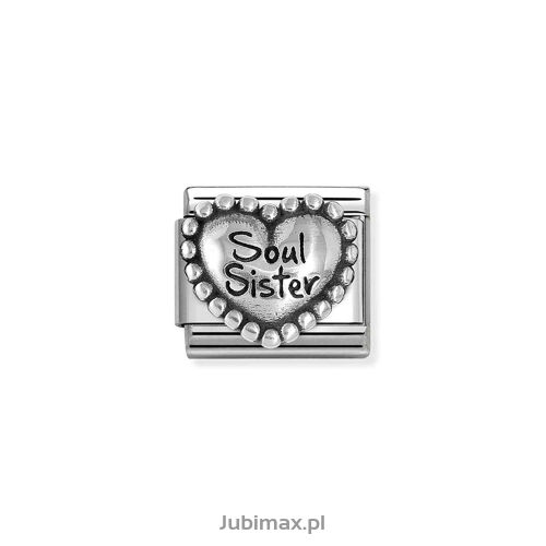 Nomination Link Silver 925 330101-82 Siostrzana dusza