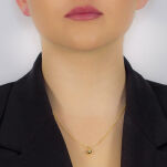 Naszyjnik złoty pr.585 kropla 45cm - 3