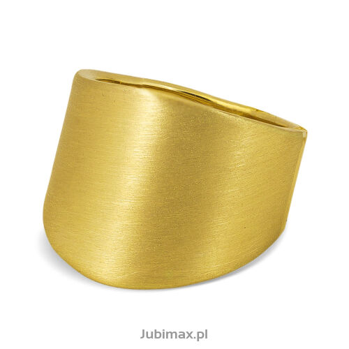 Pierścionek złoty pr.585 Dallacqua szczot r16