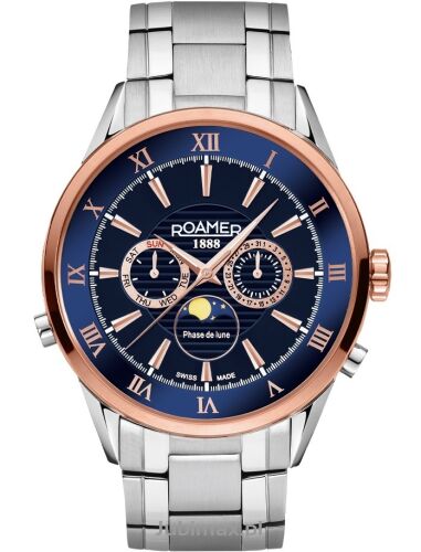 Zegarek ROAMER 508821 47 43 50 Superior Moonphase
