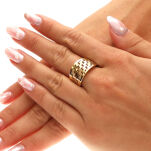 Pierścionek złoty pr.375 r19 - 3