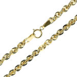 Łańcuszek złoty pr.585 kordel 45cm