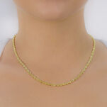 Łańcuszek złoty pr.585 kordel 45cm - 3