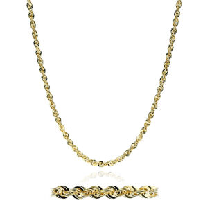 Łańcuszek złoty pr.585 kordel 45cm